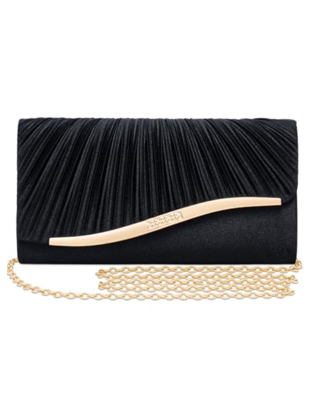 Glittering Evening Clutch with Detachable Chain Strap